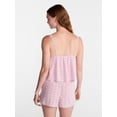 thumbnail image 3 of No Boundaries Woven Cami Top and Shorts Sleep Set, 2-Piece, Women's XS-XXL, 3 of 5