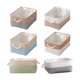 thumbnail image 1 of 2025 Linen Dualss Color Fabric Storage Basket, 1 of 7