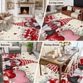 thumbnail image 5 of Valentines Area Rugs 5'x7', Washable Small Throw Rugs for Laundry Room Playroom, Pink Red Love Heart Gnomes Eucalyptus Rustic Indoor Outdoor Rug Non-Slip Low Pile Carpet Runner Reversible Floor Mats, 5 of 8