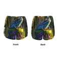 thumbnail image 5 of Haiem Cute Blue Frog Women's 2 in 1 Running Shorts - Lightweight Athletic Workout Gym Yoga Breathable Sports Shorts Liner with Phone Pockets-Large, 5 of 9