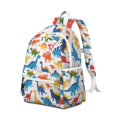 thumbnail image 2 of Cute Dinosaur Pattern Backpack for School,Cute School Bag,Schoolbag with Adjustable Shoulder Straps & Padded Back,13.4"x11"x4.7", 2 of 6