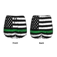 thumbnail image 3 of Goofa American Flag Printed Women 2 in 1 Running Shorts,Quick Dry Athletic Workout Shorts,High Waisted Athletic Shorts with Liner Pockets-Large, 3 of 7