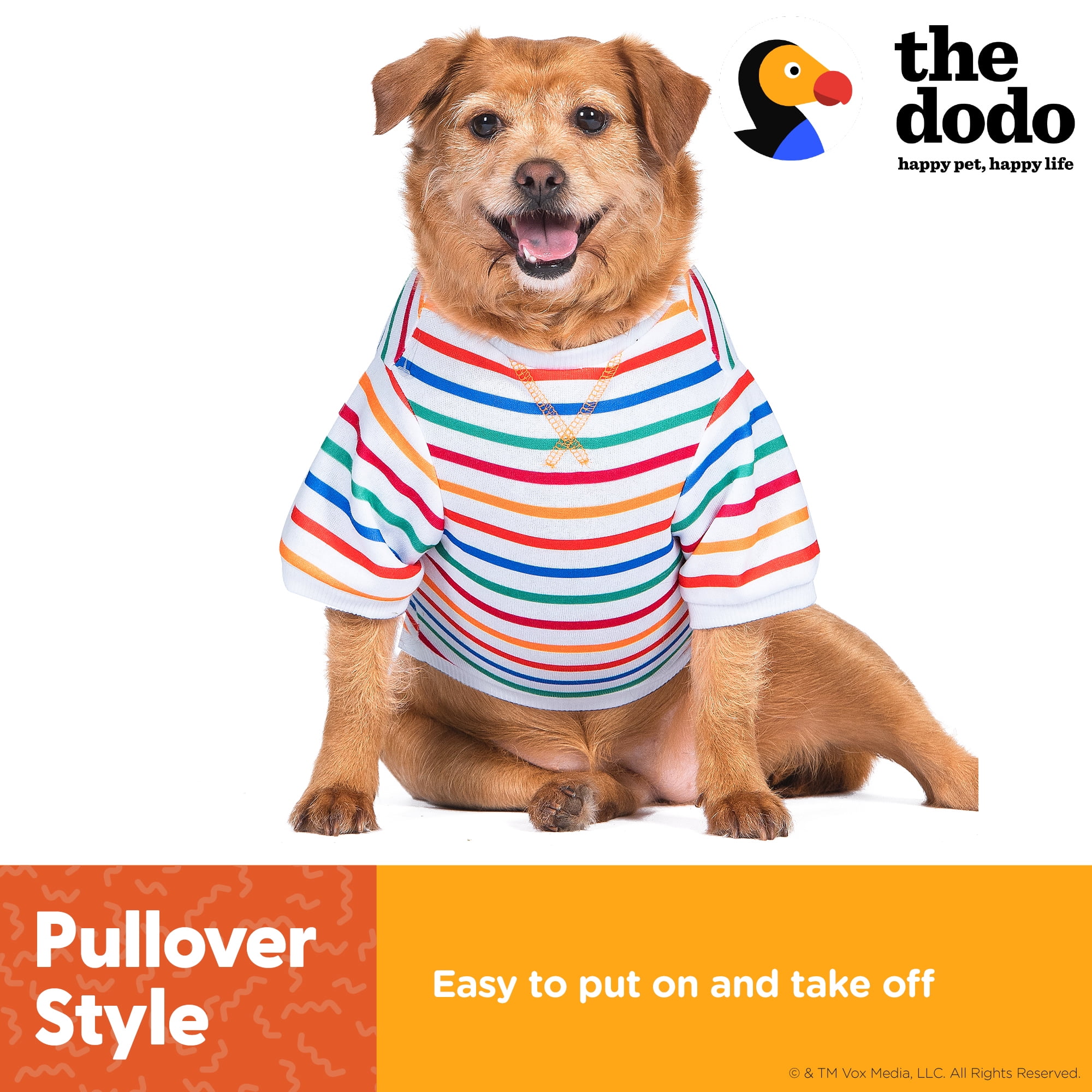 The Dodo Striped Crewneck Sweatshirt for Dogs - Small