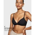 thumbnail image 3 of Women's Inbarely Triangle Bralette Comfortable Unlined Wireless Bra Top, 3 of 5