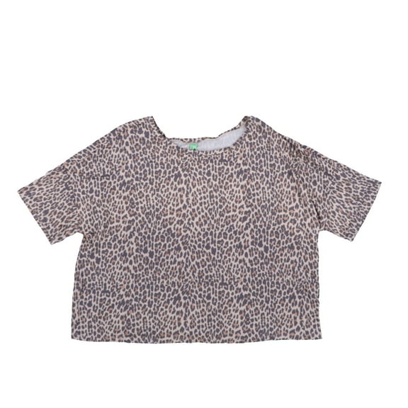 Honeydew Intimates Women's PJ Top Leopard Print Tan XL New