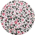 thumbnail image 2 of Coolnut Round Braided Placemats Set of 4,Valentine's Day Heart Washable Dining Table Durable PVC 15 Inch Non-Slip Heat Resistant Place Mats for Table Decor Home Decor, 2 of 7