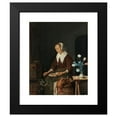 thumbnail image 2 of Gabriel Metsu 15x18 Black Modern Framed Museum Art Print Titled - Woman Eating, Known as ‘The Cat's Breakfast’ (C. 1661 - C. 1664), 2 of 5