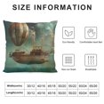 thumbnail image 5 of Autua Steampunk Fantasy Art Graphic Decorative Cushion Pillow Cover for Home Couch Living Room Sofa Square Pillowcase 1PC 12x12in, 5 of 5