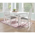 thumbnail image 4 of Linon Desmin Dining Chairs, Set of 2, White Finish with Light Gray Fabric, 4 of 11