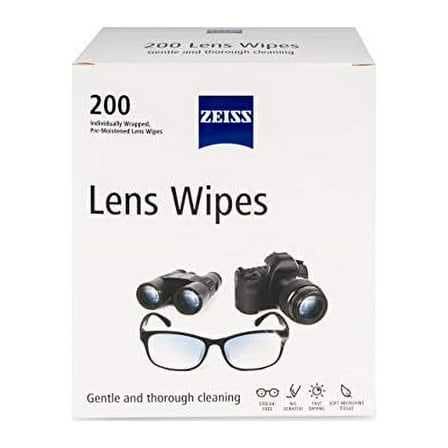 Zeiss Pre-Moistened Lens Cleaning Wipes, 220 Count (Pack of 2)