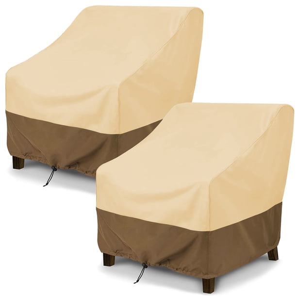 DONGPAI 2Pack Patio Chair Covers, Lounge Deep Seat Cover, 32" x 28" x