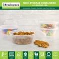 thumbnail image 2 of Recipientes de almacenamiento de alimentos Freshware de 8 onzas [juego de 50] con tapas, 2 of 8