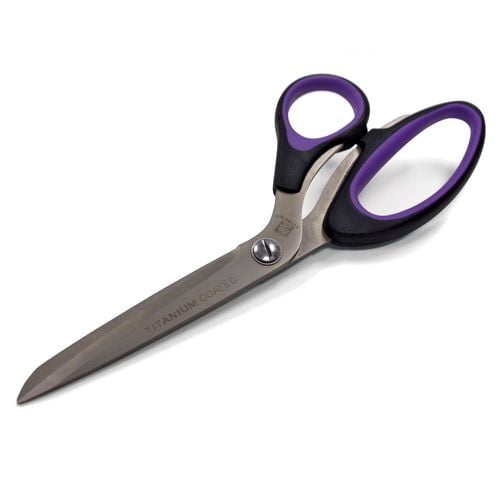 TITECH Dressmakers’ Shears – 8½" (21.6 cm), Titanium‑Plated Blades, Soft‑Grip Handles