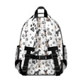 thumbnail image 3 of Schnauzer Dog and Footprints Backpack for School,Cute School Bag,Schoolbag with Adjustable Shoulder Straps & Padded Back,15.25"x11.5"x5.25", 3 of 6