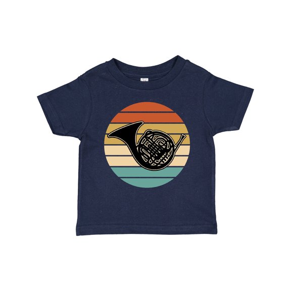 Inktastic French Horn Retro Music Gift Boys or Girls Toddler T-Shirt