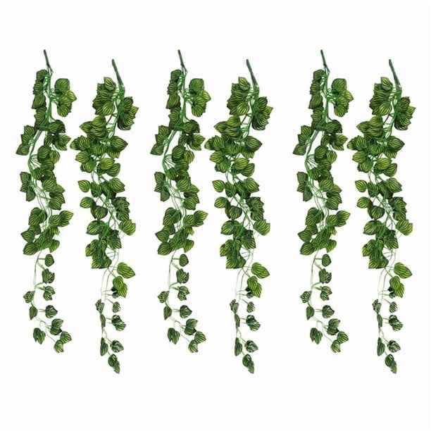 6 Piezas de Guirnalda de Hiedra Artificial Plantas de Vid Colgantes Falsas Guirnalda de Follaje Falso