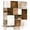 brown, variant on Wall Art Prints, Teal Geometric Framed Canvas Prints for Bedroom Living Room Bathroom Office, Vintage Oil Painting Contemporary Gallery Wrap Wall Art Poster for Gifts Home Decor 20"x20"