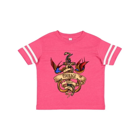 

Inktastic Courage Strength and Faith Anchor with Birds Gift Toddler Boy or Toddler Girl T-Shirt