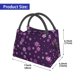 thumbnail image 2 of Fotbe Purple Snow Flakes Bolsa Térmica Portátil con Estampado, Bolsa de Entrega de Alimentos Aislada, Bolsa Reutilizable de Gran Capacidad para Comidas y Supermercado, 2 of 6