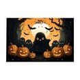 thumbnail image 2 of 100Fens Cartoon Pumpkin Tree Bat Night Moon Halloween Area Rug Rugs for Living Room Bedroom Fall&nbsp;Decor, 2 of 6