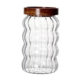 thumbnail image 4 of Tarro de vidrio para almacenar alimentos con tapa hermética, transparente, para almacenar alimentos 700ML verticales, 4 of 9