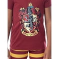 thumbnail image 3 of Harry Potter Girls' Hogwarts House Crest Short-Sleeve Jogger Pajama Set - Gryffindor Slytherin Ravenclaw Hufflepuff, 3 of 5