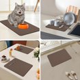 thumbnail image 6 of Coffee Mat, Bar Mat, Hide Stain Absorbent Drying Mat with Waterproof Rubber Back, Fit Under Coffee Maker Machine Pot Espresso Machine(12.2"x19.7", Brown), 6 of 8