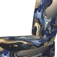 thumbnail image 4 of Designart "Abstraction Géode Marbrée Bleue I" Fauteuil d'Appoint en Marbre Bleu - Fauteuil Moderne pour Chambre, 4 of 7