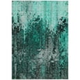 thumbnail image 2 of Addison Rugs Chantille Indoor/Outdoor Transitional Squares Teal Washable Rectangle Rug, 2'6" x 3'10", 2 of 5