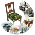 thumbnail image 7 of Easygdp Green Bamboo Fence1 Square Chair Cushion Cover Stretch Chair Seat Covers Removable Washable for Hotel, Bedroom, Office-Four Pieces, 7 of 7