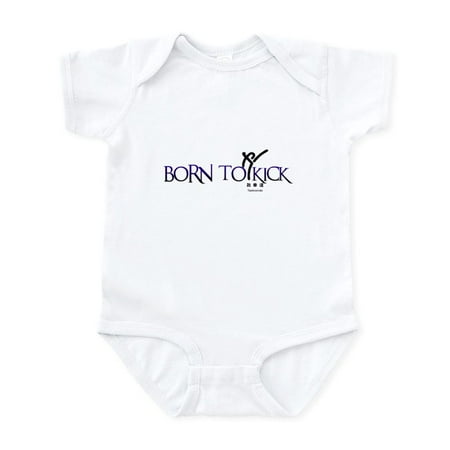 

CafePress - BORN TO KICK Infant Bodysuit - Baby Light Bodysuit Size Newborn - 24 Months
