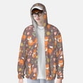 thumbnail image 2 of Fotbe Cute Little Fox Chaqueta con Protección Solar UPF 50+ para Hombre y Mujer, Camisa con Capucha y Bolsillos-3X-Large, 2 of 7
