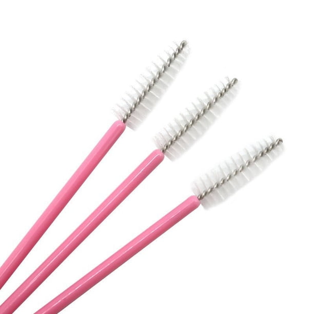 Mini cepillo de nailon desechable, portátil, de color, para pestañas, en espiral, para cejas, cepillo de pestañas, peine de maquillaje