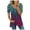 Purple womens tops summer, variant on USSUMA Womens Summer Tops Sexy Strappy Cold Shoulder Pleated Flowy T-Shirts for Women Trendy Colorful Print Womens Blouses and Tops Dressy Short Sleeve V Neck Tunic Plus Size Shirts for Women