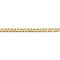 thumbnail image 3 of Auriga Fine Jewelry 14K Yellow Gold 3.8mm Open Curb Chain Necklace 22inch for Women, 3 of 6