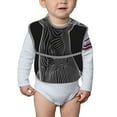 thumbnail image 6 of Hirioo Geometric Lines Dog Art for Baby Waterproof Pocket Bib Adjustable Closed for Babies Toddlers with Large Pocket 6-24Months, 6 of 8