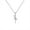 N005-Silver, variant on Ballet Women'S All-Match Cross Chain Moissanite Necklace