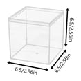 thumbnail image 2 of dgysar 4x4x4in Clear Acrylic Square Box Transparent Display Packaging Case with Cover for Jewelry Candy Craft D 6.5cm*6.5cm, 2 of 5