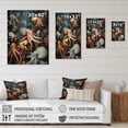 thumbnail image 4 of Designart "Many Squids" Animals Octopus Canvas Wall Art, 4 of 5