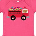 thumbnail image 4 of Inktastic Valentine Fire Truck Heart Bear Boys or Girls Baby Bodysuit, 4 of 5