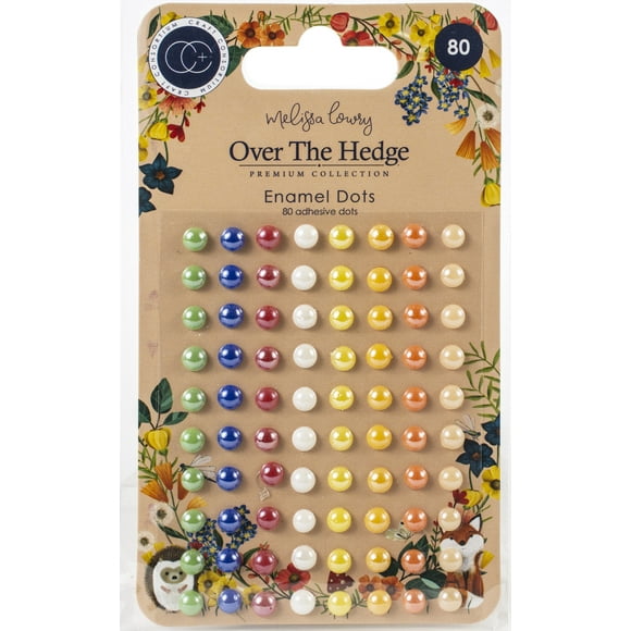 Craft Consortium Points Émaillés Adhésifs 80/pkg-Couleurs Assorties