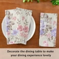thumbnail image 6 of Coolnut Set of 4 Fresh Wildflowers Satin Napkin Square 20 Inches Table Napkins Soft Smooth Decorative Napkins for Wedding Banquet Party Decoration, 6 of 6