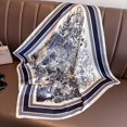 thumbnail image 2 of Bufanda cuadrada de seda con estampado Floral para mujer, pañuelo de satén suave, para la cabeza Hijab, cinta para bolso, 2 of 5