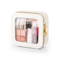 thumbnail image 1 of Bolsa de maquillaje Soimeat Mini, impermeable, de piel transparente, color beige, 1 of 7