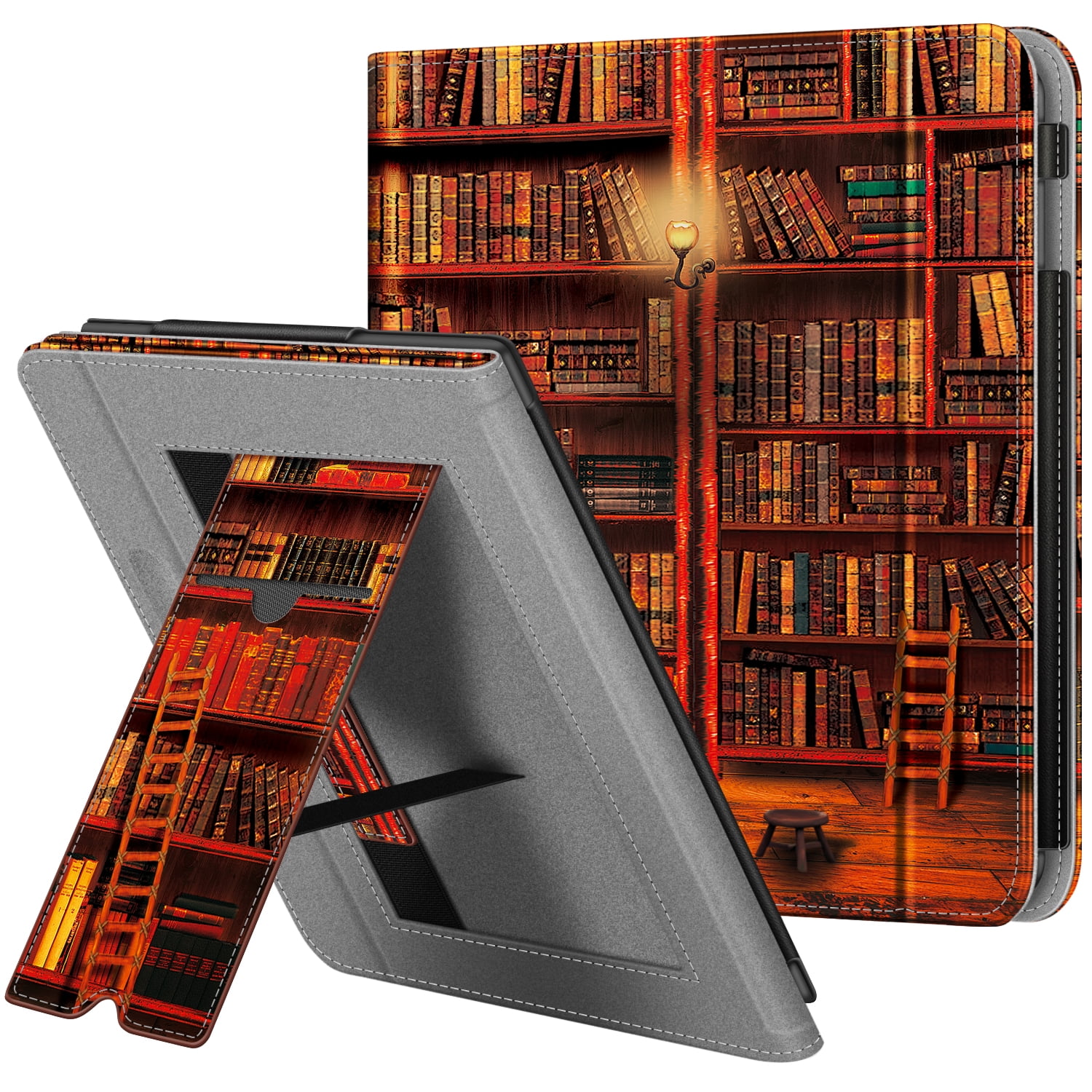 Fintie Folio Case with Hand Strap for 2019 Kobo Libra H2O, Premium PU