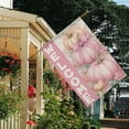 thumbnail image 3 of Fall Welcome Pink Pumpkins Fall Garden Flags 28"x40” Double Side,Small Yard Flags for Outside,Outdoor Fall Decor,Autumn Funny Garden Flag Yard Decoration, 3 of 5