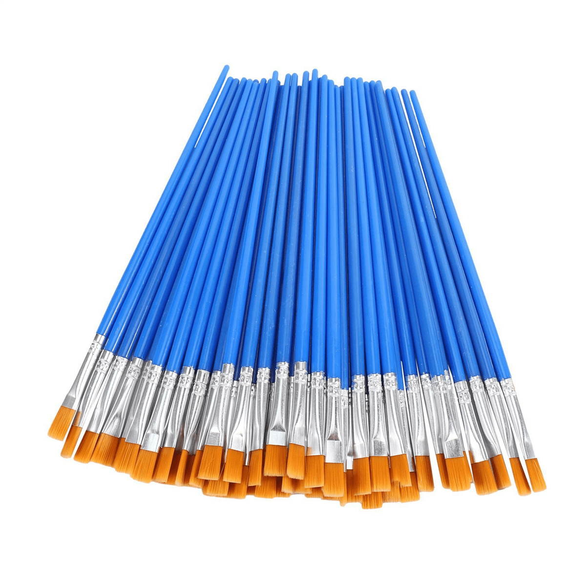 Paint Brushes Set 400 Pcs Kids Nylon Flat Hair Small Oil Watercolor Artist Painting Kits Bulk for Children