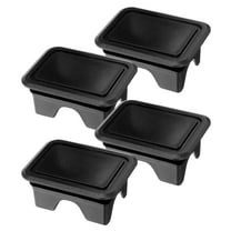 Beaupretty 2 Pairs Truck Bed Rail Stake Pocket Covers Black Plastic for 2019-2021 Ram Models