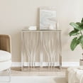 thumbnail image 1 of vidaXL Console Table 70x30x70 cm Stainless Steel and Glass, 1 of 4