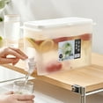 thumbnail image 4 of Large Capacityre Frigerator Cold Kettle With Faucet Fruit Teapot Lemonade Bucket, 4 of 8